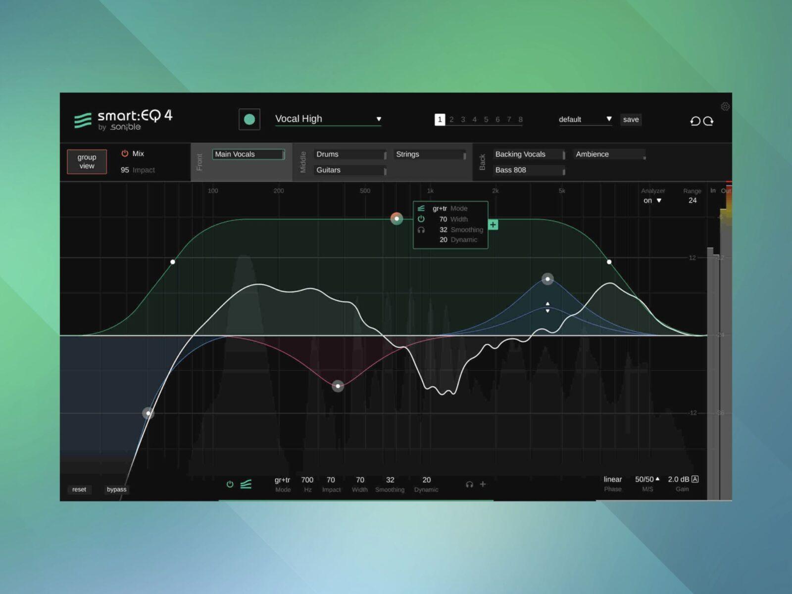 sonible『smart:EQ 4』AIがスムーズなミックスを実現してくれるインテリジェントEQ | Sawayaka Trip!