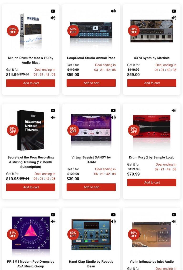 Audio Plugin Deals：各セール品が更に20%OFFになるクーポンを配布中 | Sawayaka Trip!