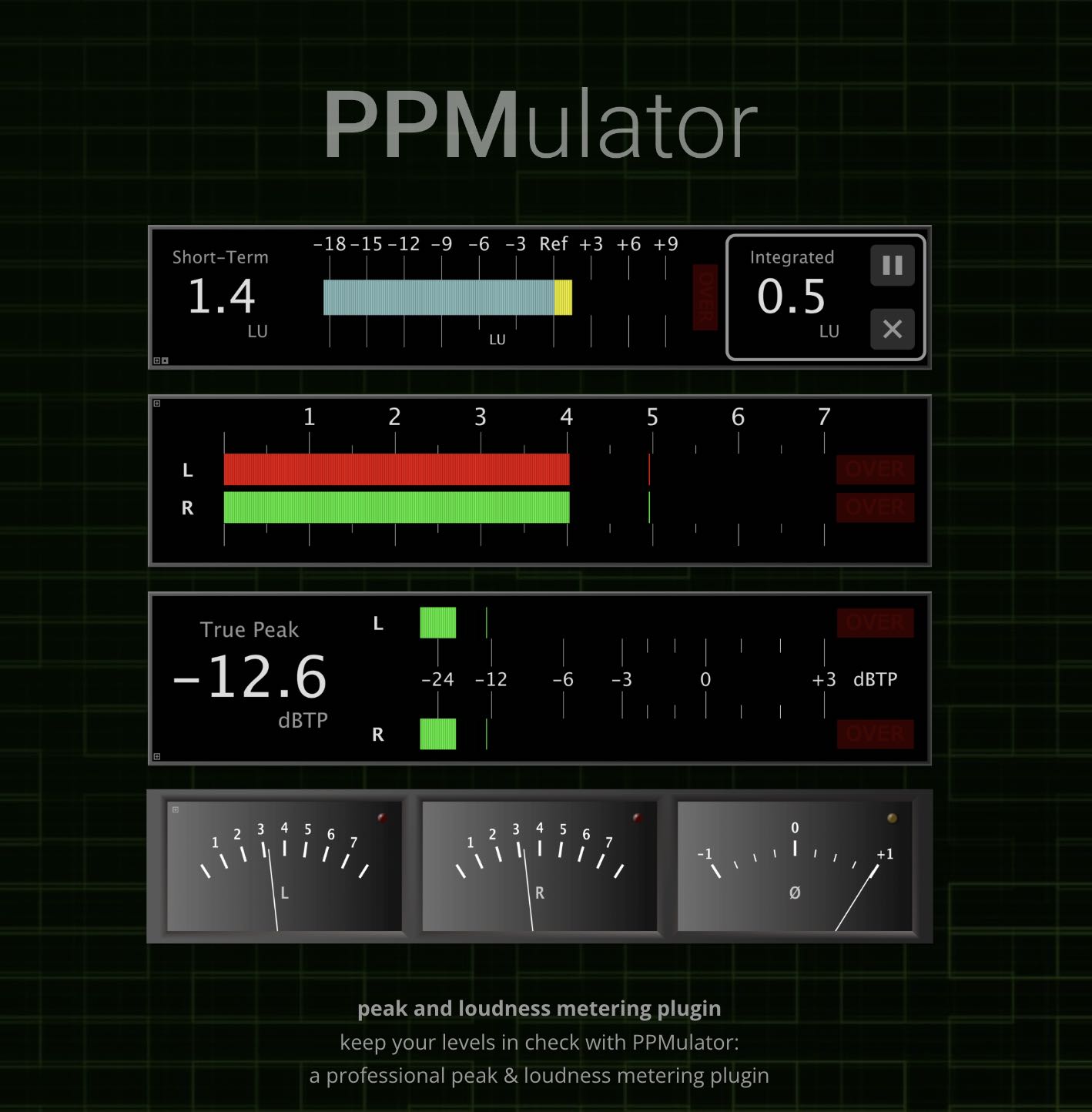 zplane『PPMulator XL』 放送用ピーク・プログラム・メーター再現したメータリング・ソフトウェア | Sawayaka Trip!