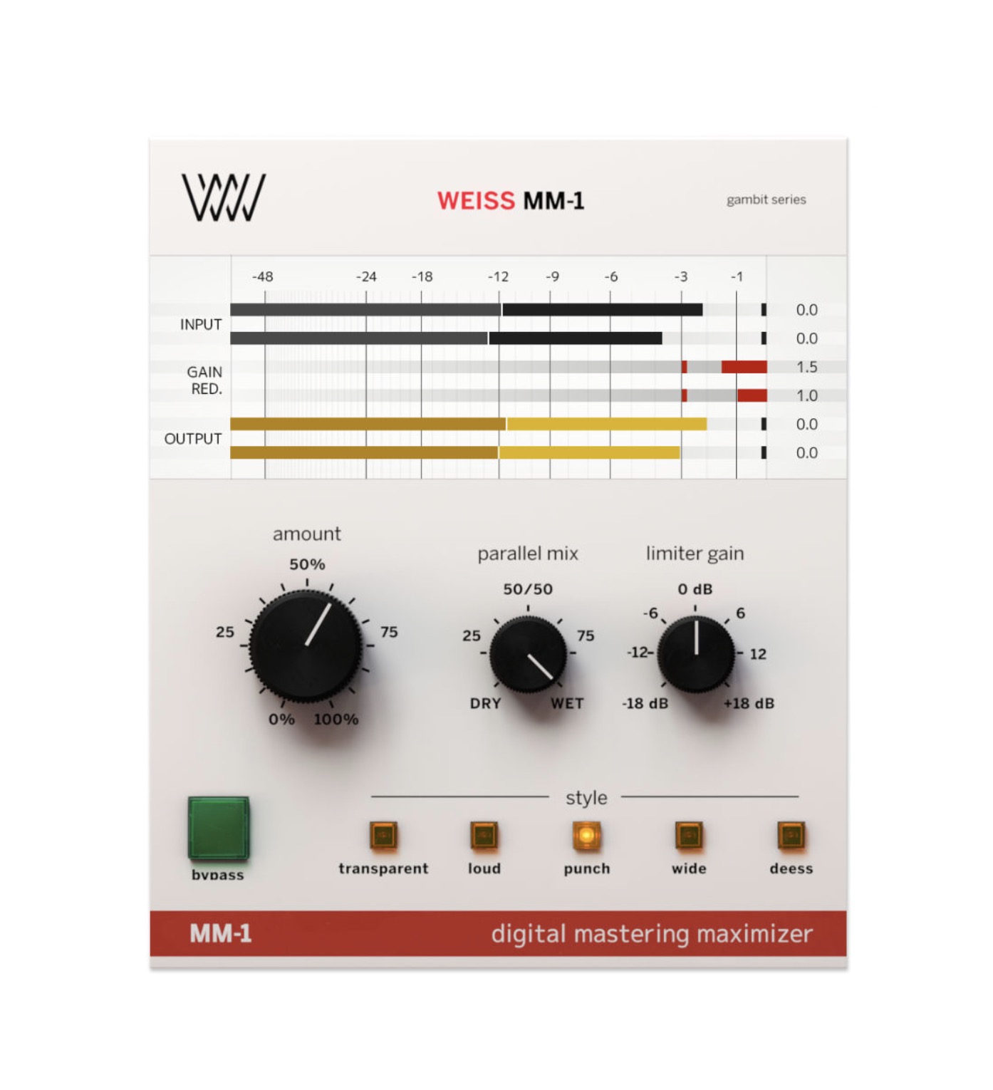 Weiss Mm 1 極上のマスタリング マキシマイザー 良セール Sawayaka Trip