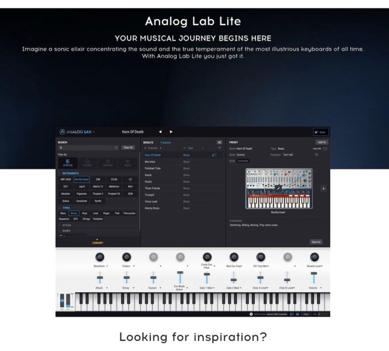 Arturia analog lab lite vs full memberren