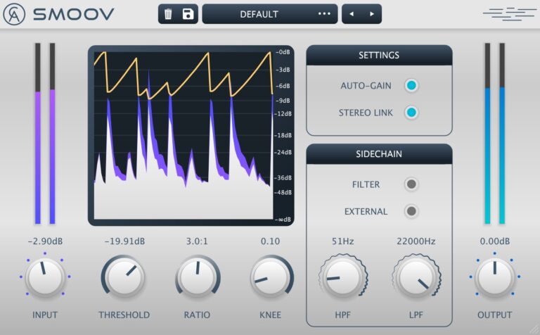 【15ドル】Caelum Audio『Smoov』トラックをソフトに落ち着かせるコンプレッサー（VST3/AU ...