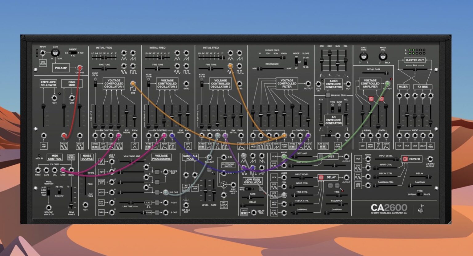Cherry Audio『CA2600』名機ARP 2600を再現したソフトウェアシンセ（AU/VST/AAX/スタンドアロン