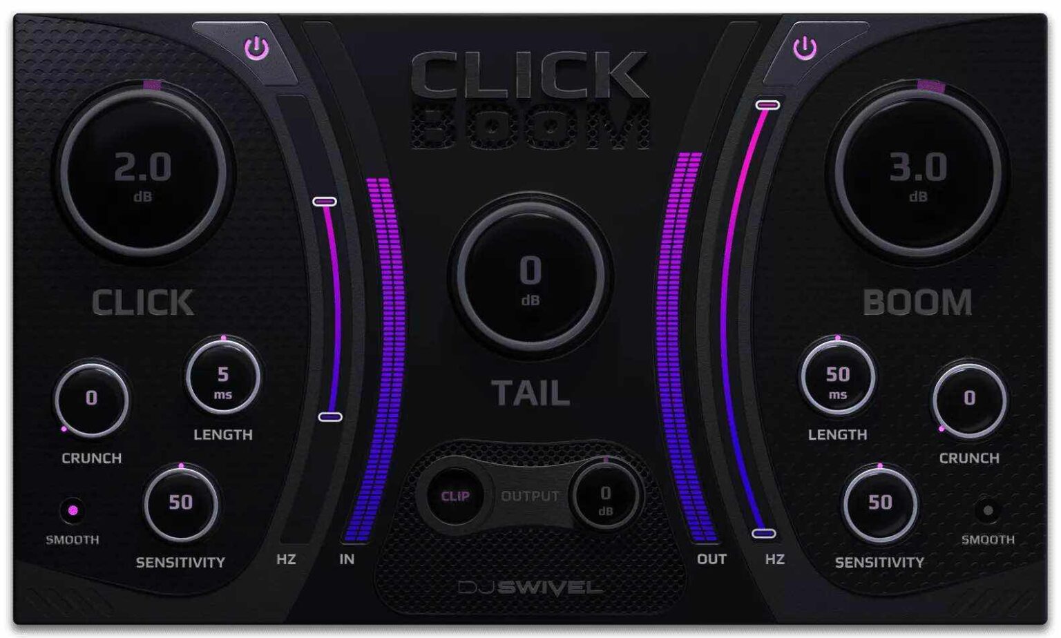 DJ Swivel『Click Boom』簡単な操作でクールなサウンドを作り出すトランジェント・シェイパー（ドラム、ギター、ベース、ミックスに） Sawayaka Trip!