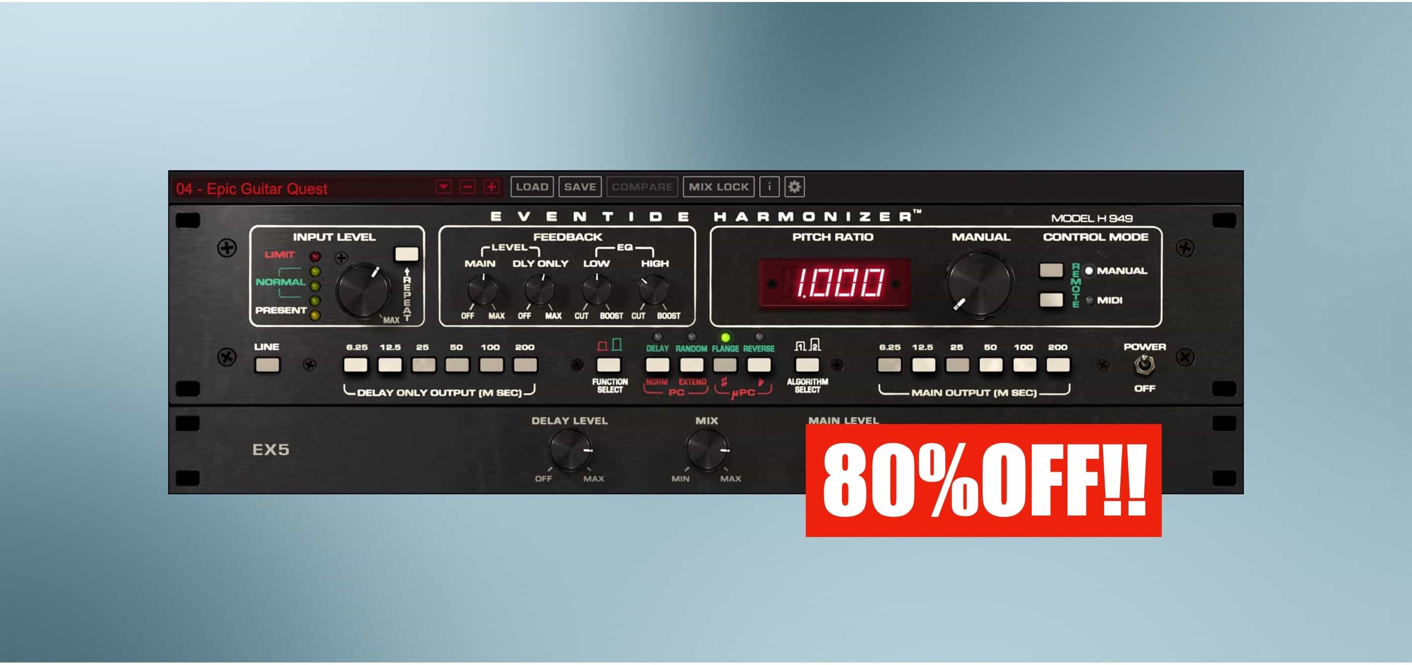 10/15夕方まで【80%OFF!】Eventide『H949 Harmonizer』80年代製マシン