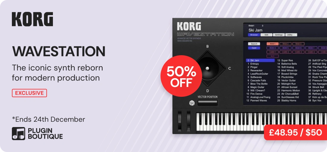 12/25夕方まで【50%OFF】KORG『WAVESTATION』実機のベクトル合成