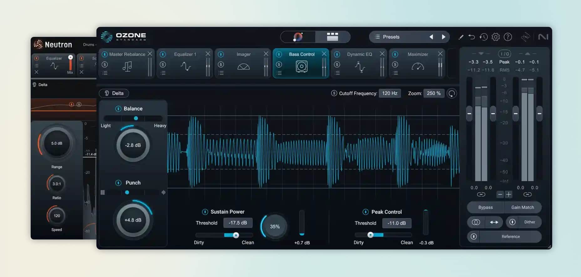 iZotope『Mix & Master Bundle Standard』Ozone12 STDとNeutron5の2