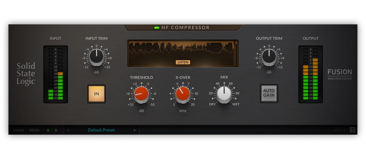 Solid State Logic『SSL Fusion HF Compressor』高音域に魔法をかける 