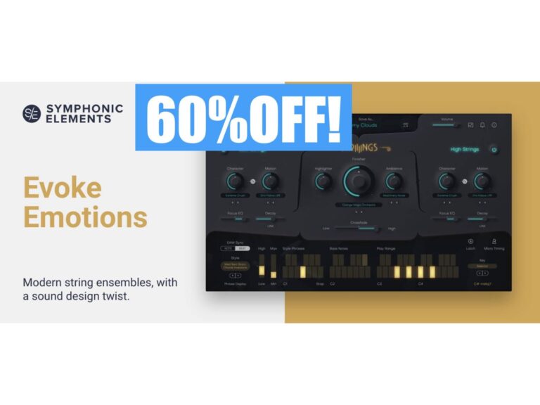 UJAM『Symphonic Elements STRIIIINGS』インテリジェントな自動演奏機能を備えた本格派ストリングス音源