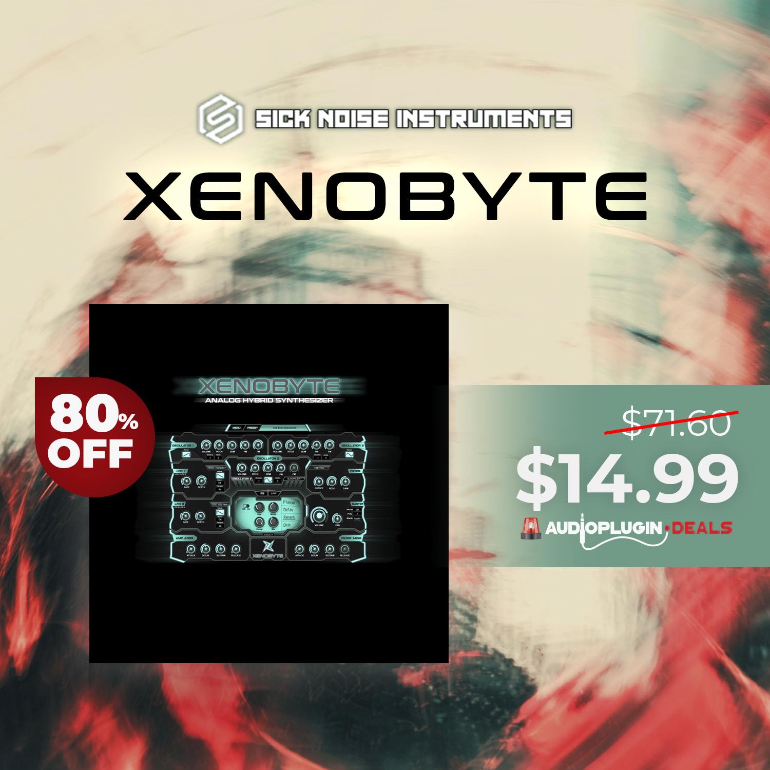 無料配布】Sick Noise Instruments『XENOBYTE』トランス、テクノ、EDM