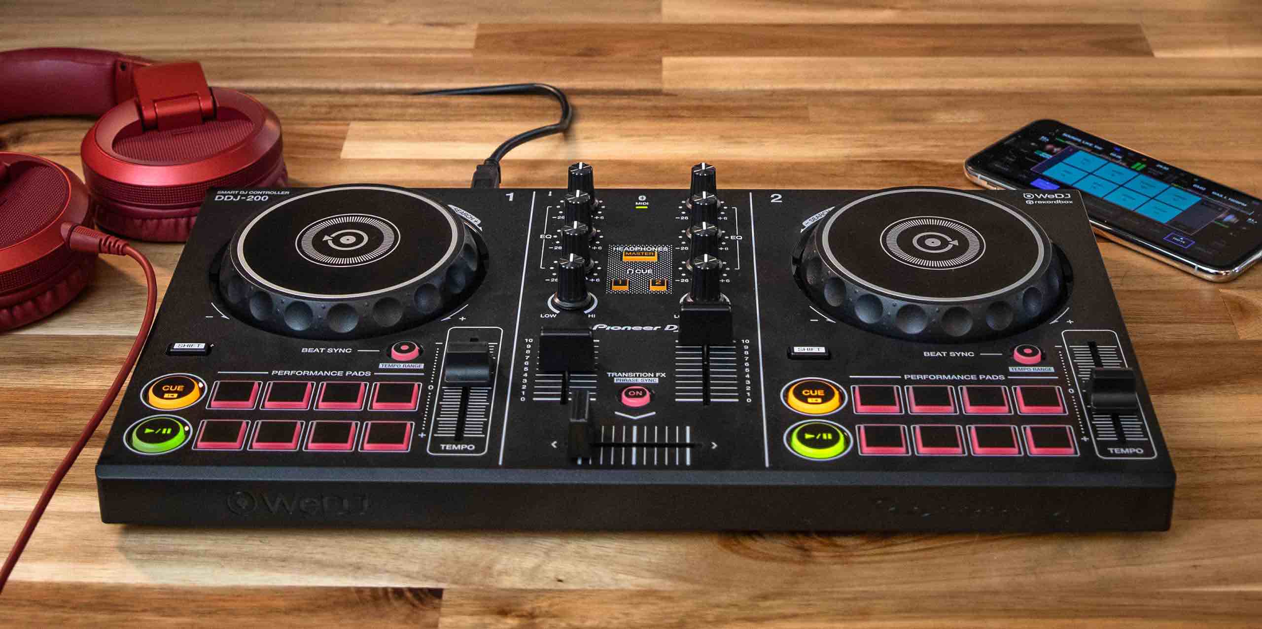 Pioneer DJ『DDJ-200』スマホ・PC対応の「小型DJコントローラー」5月23 