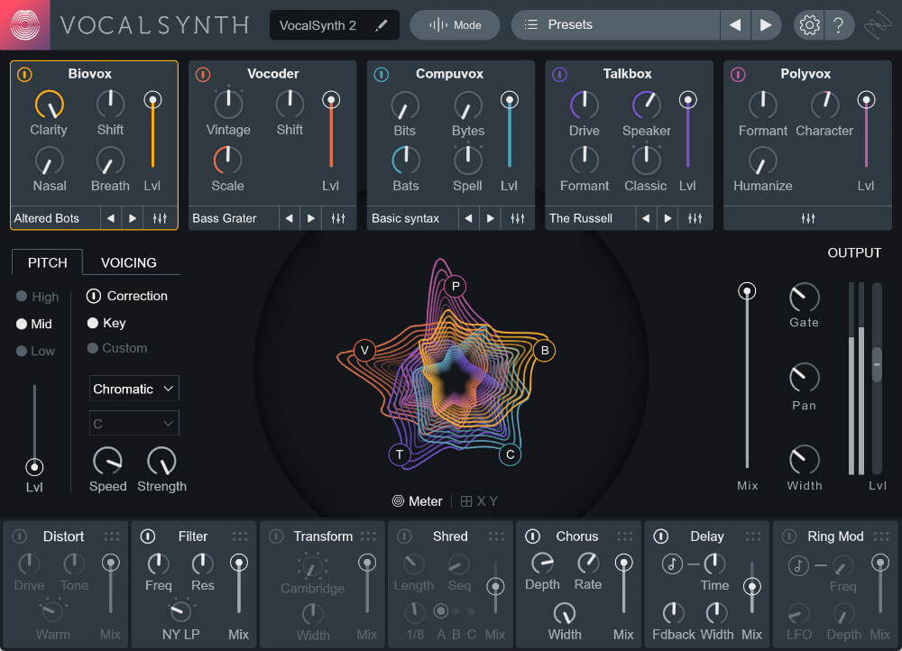 iZotope『VocalSynth 2』最先端のボーカルFX（自動でボーカルの